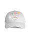 Kids' Hat Jockey Fabric White