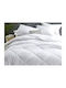 Bettdecke Großes Doppelbett mit Microfiber-Füllung 220x240cm White 350 GSMGsm
