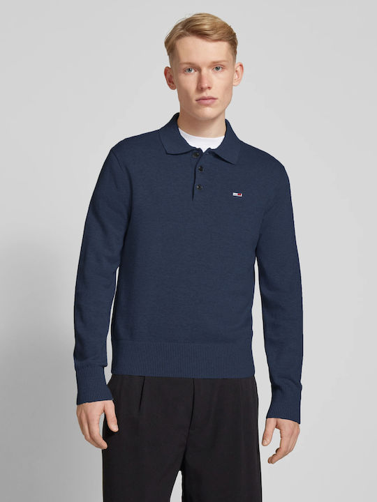 Polo Long Sleeve Blue Blouse