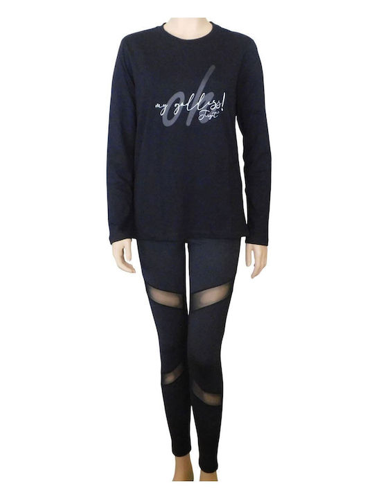 Damen Bluse Baumwolle Langärmelig Schwarze