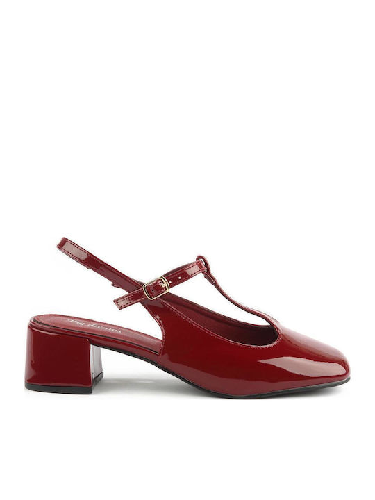 Mary Jane Absatzschuhe Cic339.015 Fshoes Rot