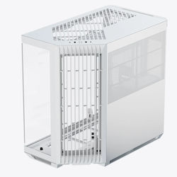 APNX V1 Gaming Midi Tower Computer Case With Si...