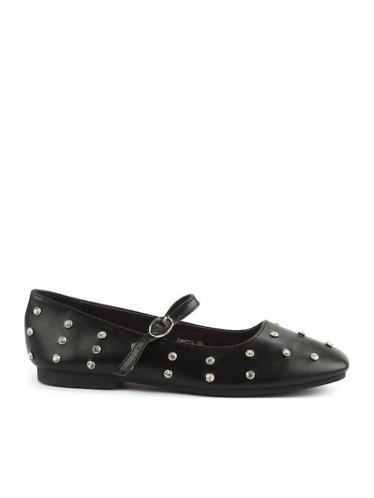 Fshoes Fshoes Γυναικείες Μπαλαρίνες σε Μαύρο Χρώμα