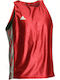 adidas Bărbați Fără mâneci Tricou ADTB142RD pentru Box Roșie