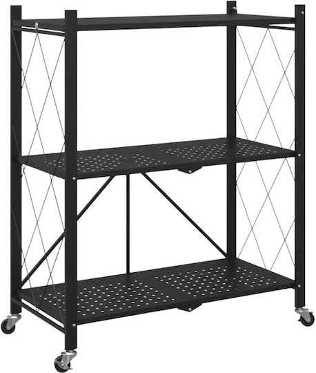Bibliotecă Neagră 125x71x35cm