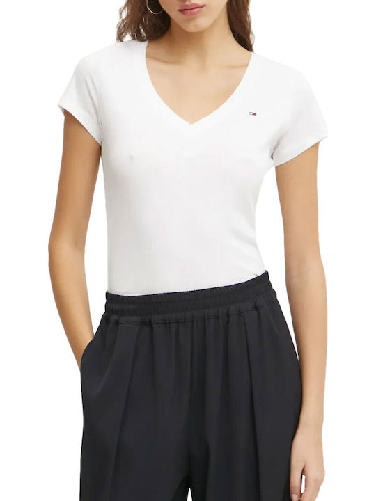 Tommy Hilfiger Γυναικείο T-shirt Λευκό