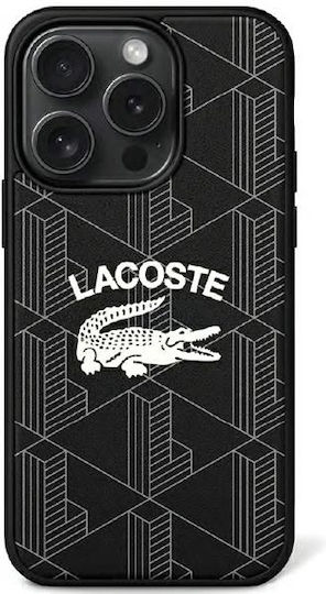 Lacoste Monogram Vintage Logo Magsafe Back Cover Πλαστικό Μαύρο (iPhone 15 Pro)
