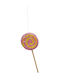 Hängendes Ornament Süßigkeiten Rosa 6x14cm