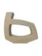 Ceramic Minimal Beige Sand Vase 38.5x9x34.5cm 4/box