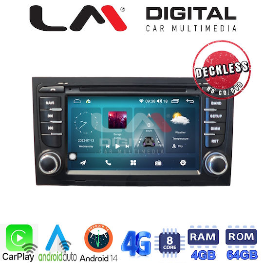 LM Digital Автомобилна Аудио Система (Блутут/USB/WiFi/GPS/Apple-Carplay/Android-Auto)