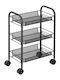 Kitchen Trolley Metallic 44x27x64cm