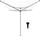 Brabantia Topspinner Folding Floor Clothes Drying Rack for Garden Stainless Steel with Hanging Length 50m