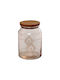 Espiel Helen Set of 4pcs Jars General Use with Lid Glass Orange 890ml