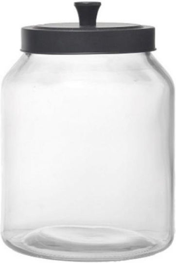 Espiel Set of 3 General Use Glass Transparent Jars with Lid 3500ml 3 Pieces