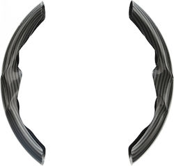 Lampa Auto-Lenkradabdeckung Synthetisch Schwarz mit Schwarzer Naht