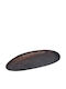 Espiel Sunset Melamine Servierplatte Oval aus Porzellan Braun 33x18cm 4Stück