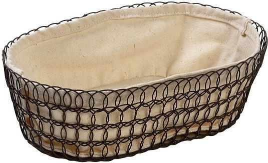 Espiel Brotkasten Metallisch Beige 22x13x6cm