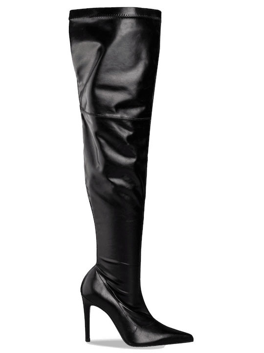 Damenstiefel Über dem Knie Schwarz