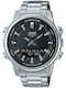 Casio Digital Men's Watch Battery with Silver Metal Bracelet