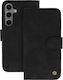 Wonder Wallet Synthetic Leather / Silicone Black (Redmi Note 13 Pro 4G / Poco M6 Pro 4G)