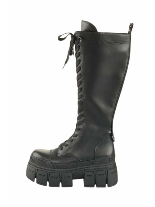 Buffalo Leather Women's Boots Black