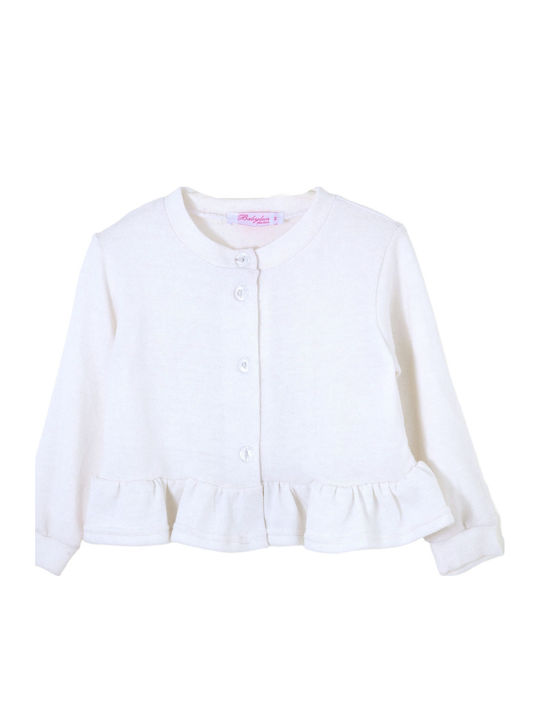 Babylonfashion Kids Cardigan Knitted Ecru