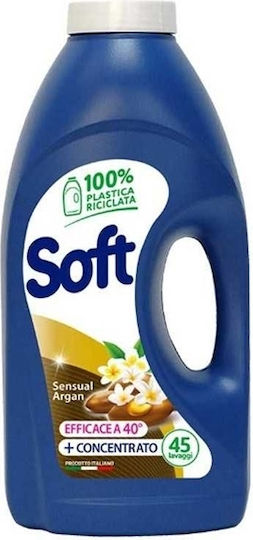 Soft Υγρό Απορρυπαντικό Ρούχων Argan 45 Μεζούρες 2.25lt