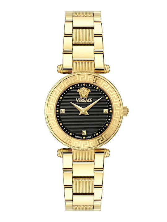 Versace Revive Women's Watch with Gold Metal Br...