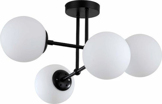 Light Prestige Pendant Light Black with Socket E14, E.14 56x56x30cm