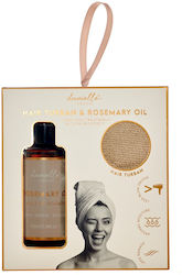 Danielle Creations Turban & Rosemary oil Haarpflegeset zur Rekonstruktion & Pflege 2Stück