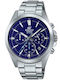 Casio Edifice Ceas Barbatesc Cu Baterie Cu Brățară Metalică Argintie