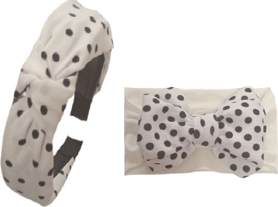 Mom-Daughter Set Women's Headband Baby-Child Ribbon 0-8 Years Dots Polka