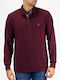 Polo Long Sleeve Blouse Bordo