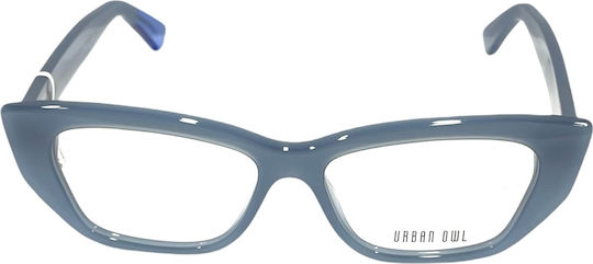Urban Owl Weiblich Kunststoff Brillenrahmen Schmetterling Blau Olivia-c4