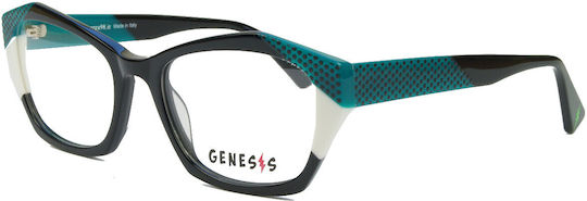 Genesis Weiblich Kunststoff Brillenrahmen Schwarz GV231580C2
