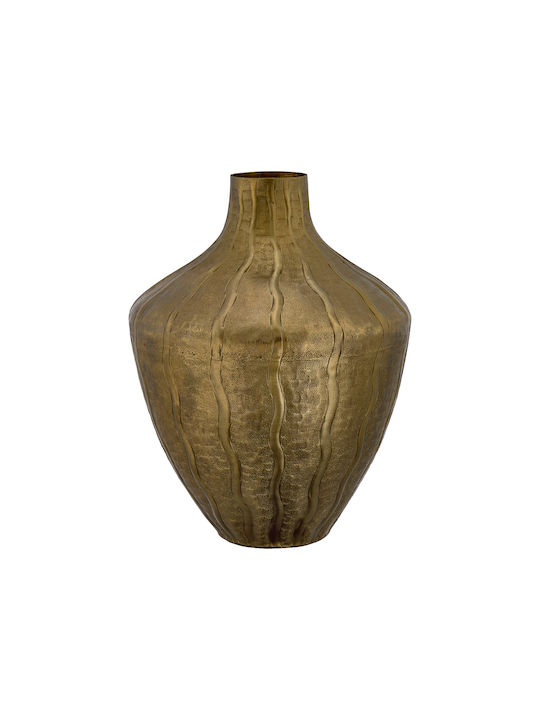 Capolavoro Διακοσμητικό Βάζο Μεταλλικό Χρυσό Φ31xΥ41cm