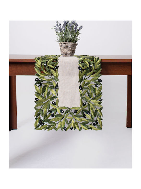 Silk Fashion Läufer Geschnitten 2353 Black Olive Tree 40x100cm