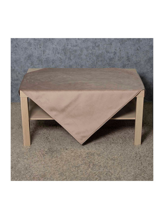 Cotone Kariert Fleckabweisend Leo Beige 90x90cm