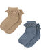 Konges Slojd Kids' Socks Sand-blue 2 Pairs