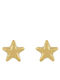 Papoulidis Jewellery Gold Plated Kids Earrings Studs Stars from Silver