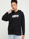 Women's Sweatshirt Hooded Black