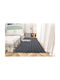 To megalo pazari Modern Bedroom Rugs Set Dark Grey TMP-3655 3pcs