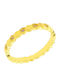 Charmy Ring Small Wedding Band with Zircon made of Steel Gold Plated