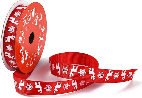 Grosgrain Christmas Ribbon Red 15mm 5 meters