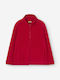 Kids Cardigan Fleece Red