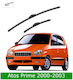 Front Wiper Blade Set Hyundai Atos Prime 2000-2003 500mm 400mm Bosch Aerotwin 3398000108 22" & 16" 2 Pieces
