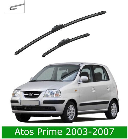 Front Wiper Blade Set Hyundai Atos Prime 2003-2007 500mm 400mm Bosch Aerotwin 3398000109 22" & 16" 2 Pieces