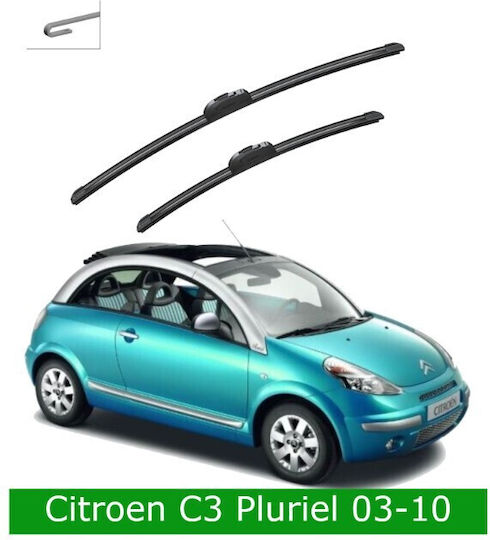 Front Wiper Blade Set Citroen C3 Pluriel 2003-2010 600mm 450mm Bosch Aerotwin 3398000117 24" & 18" 2 Pieces