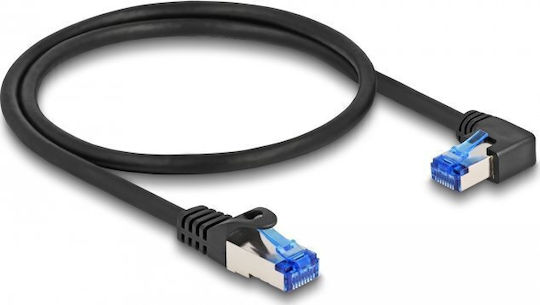 DeLock S/FTP Cat.6a (Gigabit) Καλώδιο Δικτύου Ethernet 0.5m Μαύρο