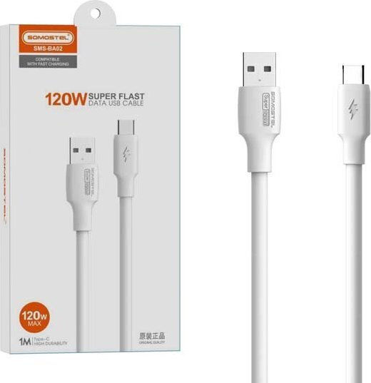 USB 2.0 Kabel USB-C männlich - USB-A / USB-C Weiß 1m